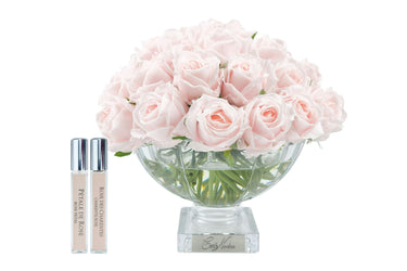 Luxury Centrepiece 37 Rose Bud Bouquet - Silver Badge - French Pink - CPRB06 (Carton of 1)